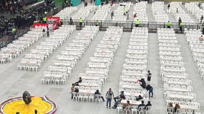 Así quedó el Estadio Nacional Chelato Uclés luego del concierto del conjunto mexicano Grupo FIRME.