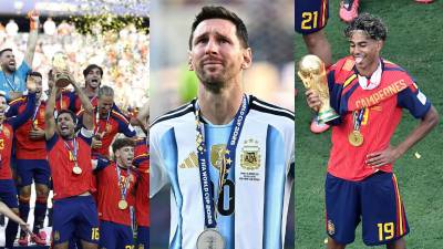 Las imágenes de los festejos de España como campeón del Mundial 2026 y las lágrimas de Lionel Messi por perder el título de la Copa del Mundo. Lamine Yamal se roba el show.
