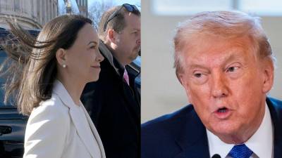 La reunión entre el presidente de Estados Unidos, Donald Trump, y la líder opositora venezolana y Premio Nobel de la Paz, María Corina Machado, concluyó este jueves tras más de dos horas de encuentro.