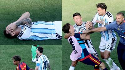 Las imágenes del partido de la final del Mundial 2026 que le ganó España 1-0 a Argentina en el MetLife Stadium de Nueva York con gol de Ferran Torres. Triste adiós de Messi.