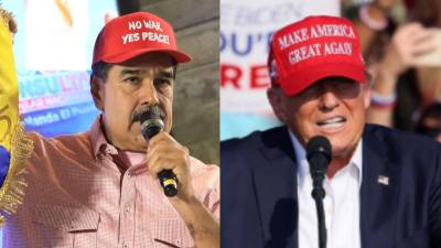 Presidente de Venezuela, Nicolás Maduro y su homólogo estadounidense, Donald Trump.