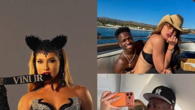 La novia de Vinicius Junior dejó a todos boquiabiertos al aparecer con un traje de gata completamente llamativo, que encendió las redes sociales.