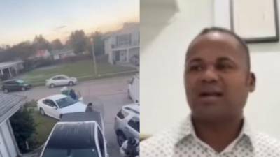 Darwin Padilla es un hondureño que vive en Nueva Orleans. El video de él dando indicaciones a agentes de ICE desde el balcón de su casa se ha viralizado en las redes sociales.