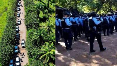 Una tensa y conflictiva jornada se registró este lunes al mediodía en la finca Camarones, ubicada en la aldea Quebrada de Arena, en Tocoa, Colón, donde un operativo policial ejecutó un desalojo contra más de doscientas familias campesinas que habitaban el lugar desde hace varios años.