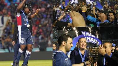 Las imágenes del campeón Motagua festejando con su Copa 20 de la Liga Nacional de Honduras tras vencer a Marathón en los penales en la Gran Final del Torneo Clausura 2026.