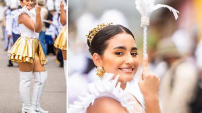 La belleza de su juventuda se mezclan con el azul y blanco que simboliza a Honduras y que vuelven a dominar las calles de Comayagua durante las celebraciones patrias, donde estudiantes y familias se unen alrededor de una tradición que pasa de generación en generación.
