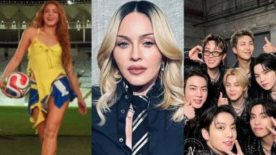 Shakira, Madonna y BTS actuarán en la final del Mundial 2026, prevista para el próximo 19 de julio en Nueva York, que por primera vez contará con un espectáculo de medio tiempo, según anunció este jueves la FIFA.