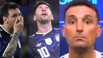 Messi se ha despedido del pueblo de Argentina en un partido ante Zambia que tuvo curiosas escenas .