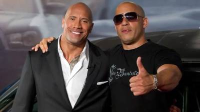 Tras años de peleas, Vin Diesel elogió a Dwayne Johnson en los Golden Globes .
