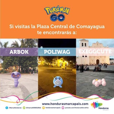 Con Pokemón Go promueven destinos turísticos en Honduras