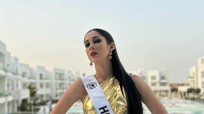 La modelo originaria del departamento de Santa Bárbara, Celia Monterrosa, viajó a la ciudad de Ain Sujna, en Egipto, con el fin de representar a nuestro país en el certamen de belleza Top Model of the World 2024.