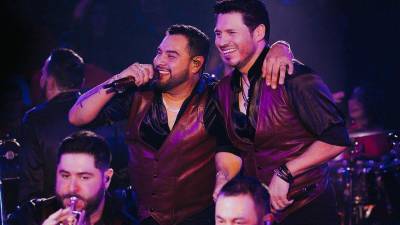 Los integrantes del grupo mexicano Banda MS.