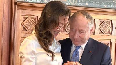 Michelle Yeoh y Jean Todt.