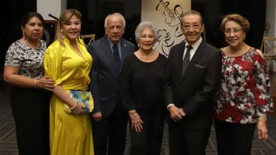 Sheila García, Ruth Rápalo, Julio Escoto, Hilda Sabillón, Jorge Coto y Ana María Alemán.