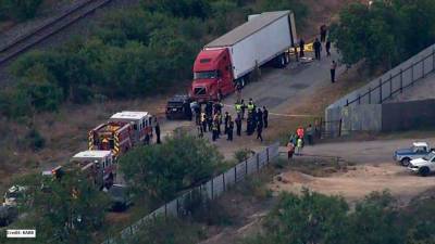 <b><span class=mln_uppercase_mln>Tragedia.</span></b> El pasado 27 de junio, 53 migrantes que viajaban en el interior de un tráiler murieron por asfixia en San Antonio, Texas.<span class=mln_uppercase_mln> </span>