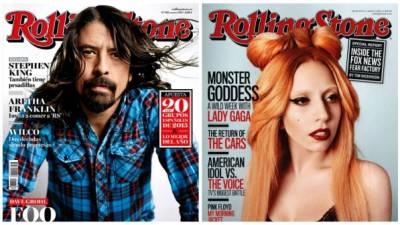 Portadas de algunas publicaciones de Rolling Stone.