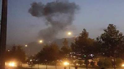 Imágenes de la explosión en el campus universitario.