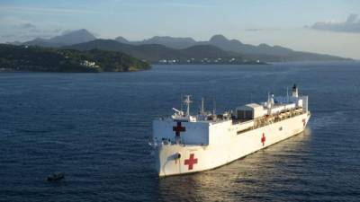 El USNS Comfort ha participado en varias misiones humanitarias por América Latina en el último año./AFP.