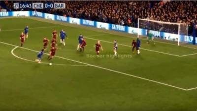Así fue el golazo de Willian al Barcelona en la Champions League.