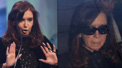 La imagen de la presidenta argentina a la entrada del hospital, muy embotada y enrojecida, contrasta con su habitual divismo.