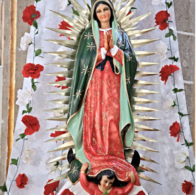 Listos para celebrar a la Virgen de Guadalupe