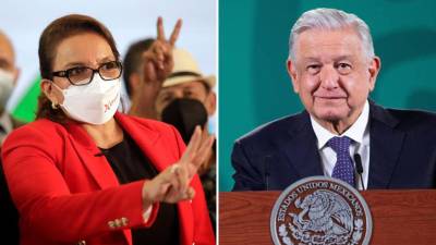 Xiomara Castro, presidenta electa de Honduras y Andrés Manuel López Obrador, presidente de México.