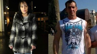 La pareja Stacey Gwilliam y Keith Hughes.