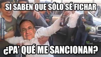 Las redes sociales reaccionaron con humor tras la sanción que la FIFA impuso al Real Madrid, igual al Atlético de Madrid, con un año sin poder fichar jugador, el mismo castigo que tuvo el FC Barcelona y que ya cumplió en este mes.