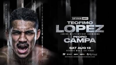 Teófimo López estará peleando el próximo 13 de agosto.