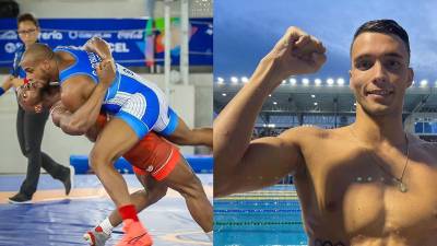 Kevin Mejía (izquierda) y Julio Horrego (derecha) le dieron medallas a Honduras en los Juegos Centroamericanos y del Caribe.
