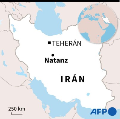 Localización de Natanz en Irán - AFP / AFP