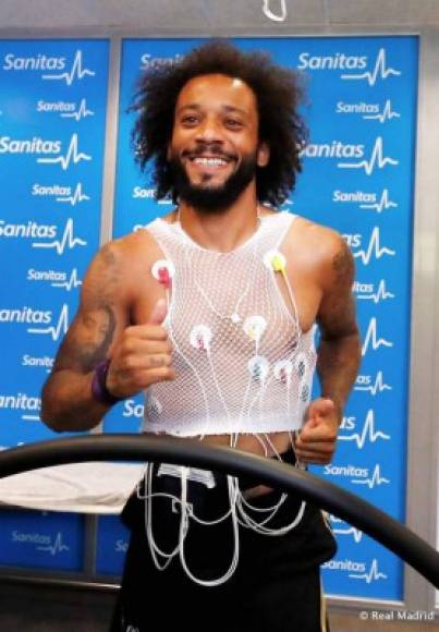 El lateral brasileño Marcelo se mostró entusiasmado por el inicio de pretemporada del Real Madrid. Al defensor se le notó que ha bajado varias libras.