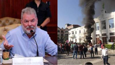 Mientras el caos se desataba en el centro de la ciudad de San Pedro Sula, decenas de empleados permanecían dentro del Palacio Municipal llenos de terror.