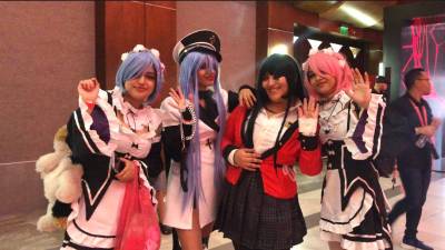 Jóvenes de San Pedro Sula y alrededores aprovecharon la ocasión para usar sus cosplays favoritos.