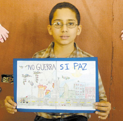 'Los niños queremos vivir felices y en paz”