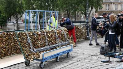 Los candados son retirados para evitar accidentes.