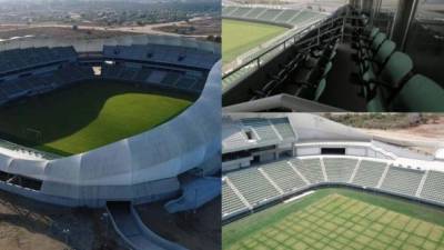 Mazatlán tiene un espectacular estadio en donde la próxima campaña albergará partidos de la primera división de México. Conocé los detalles de lo que es el nuevo recinto deportivo. Fotos @QuirinoOC.