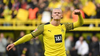 Haaland ha marcado 85 tantos en 88 partidos en sus tres campañas con el Dortmund.