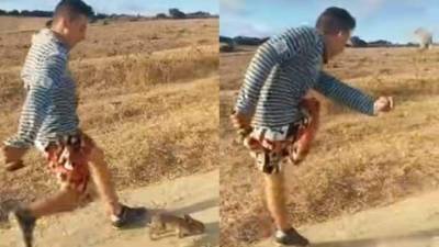 Las autoridades no han logrado determinar en que lugar se dio el hecho, se presume que fue en Málaga debido al acento del agresor.