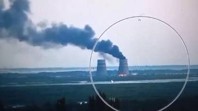 Un incendio se declaró el domingo en la torre de refrigeración de la central nuclear de Zaporiyia.