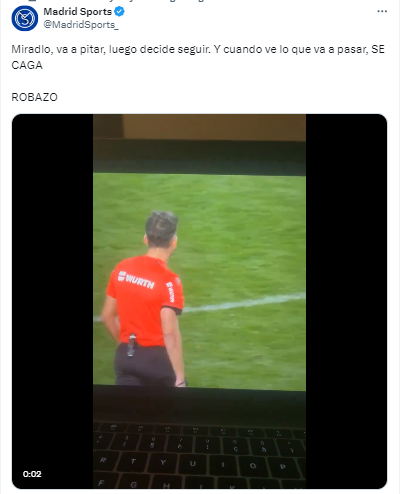 “ROBAZO”: lo definen en redes sociales el polémico final del Valencia vs Real Madrid.