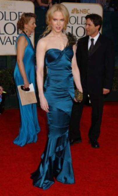 Nicole Kidman vistió de Gucci para la edición 2005 de los Golden Globe.