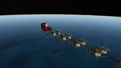 NORAD permite seguir en directo el recorrido de Santa Claus por el mundo.