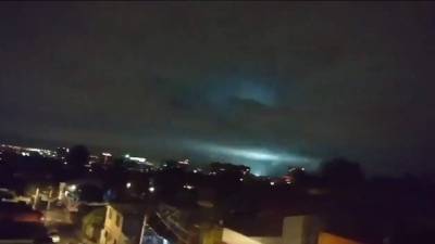 Las luces de terremoto sorprendieron a los mexicanos.//Twitter.