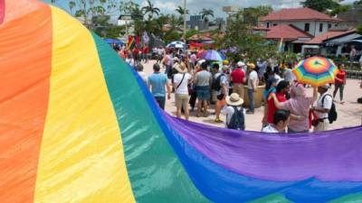 Manifestación de la comunidad LGBTI en San José, Costa Rica.