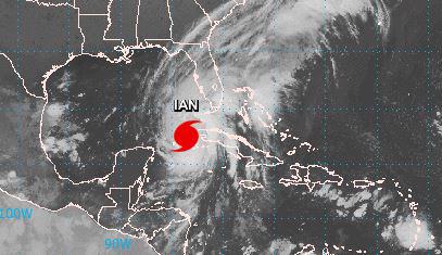 El huracán Ian toca tierra en Cuba con categoría 3