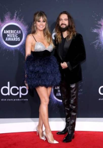 LOS ANGELES, CALIFORNIA - NOVEMBER 24: (L-R) Heidi Klum and Tom Kaulitz attend the 2019 American Music Awards at Microsoft Theater on November 24, 2019 in Los Angeles, California. Rich Fury/Getty Images/AFP