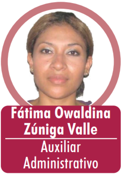  Fátima Owaldina Zúniga Valle, nuera de la ministra Flores, funge como auxiliar administrativo, con un sueldo de L 30,000.00, la cual posee un nivel de educación de secundaria y desempeña la tarea del escaneo de documentos. Ingresó el 17 de agosto de 2021.