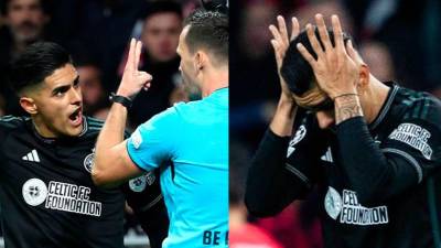 Mira las imágenes más curiosas del hondureño Luis Palma en la paliza del Atlético de Madrid ante Celtic por la Champions League.