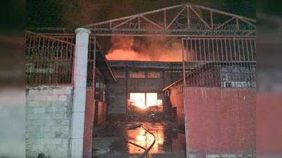 El incendio fue apagado por el Cuerpo de Bomberos de Honduras.